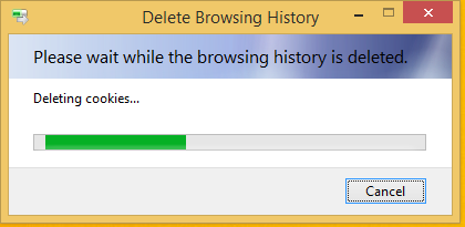 Jak vytvořit zástupce pro odstranění historie procházení v aplikaci Internet Explorer 11