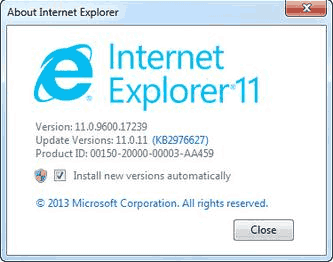 ในวันที่ 13 สิงหาคม 2019 Microsoft จะปิดใช้งาน VBScript ใน IE11 สำหรับ Windows 7, 8 และ 8.1