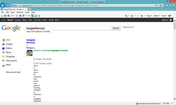 Popravak: Slomljeni Googleovi rezultati pretraživanja u Internet Exploreru 11