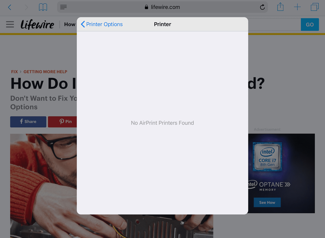 iPad-ul meu nu se imprimă sau nu poate găsi imprimanta mea