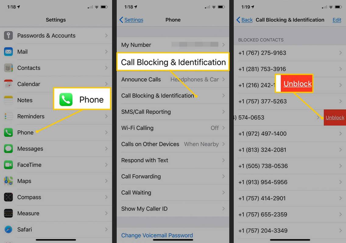 Slik fjerner du blokkering av et nummer på iPhone eller iPad