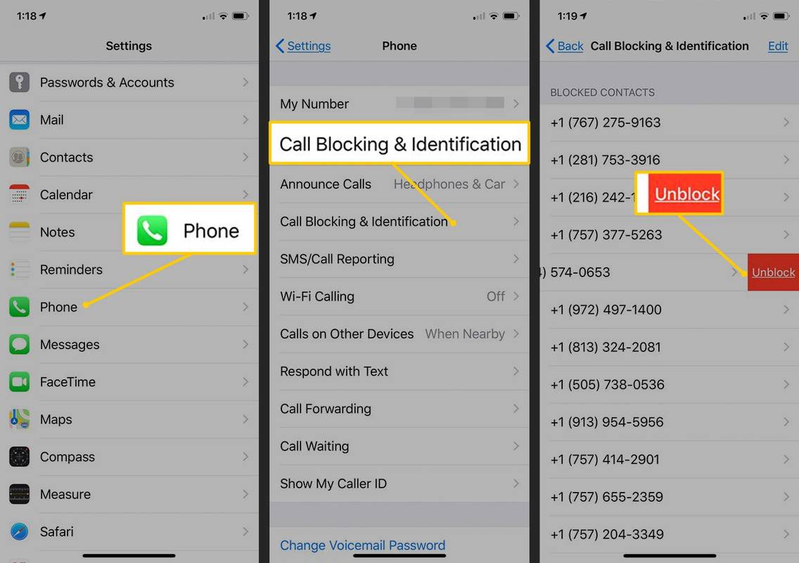 วิธีเลิกบล็อกหมายเลขบน iPhone หรือ iPad