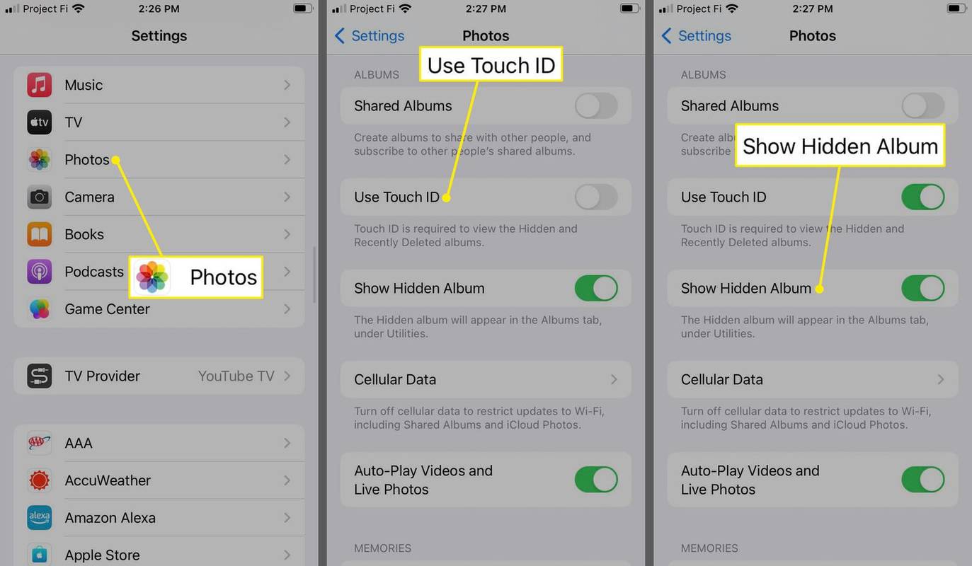 Cómo bloquear un álbum de fotos oculto en iPhone con iOS 16