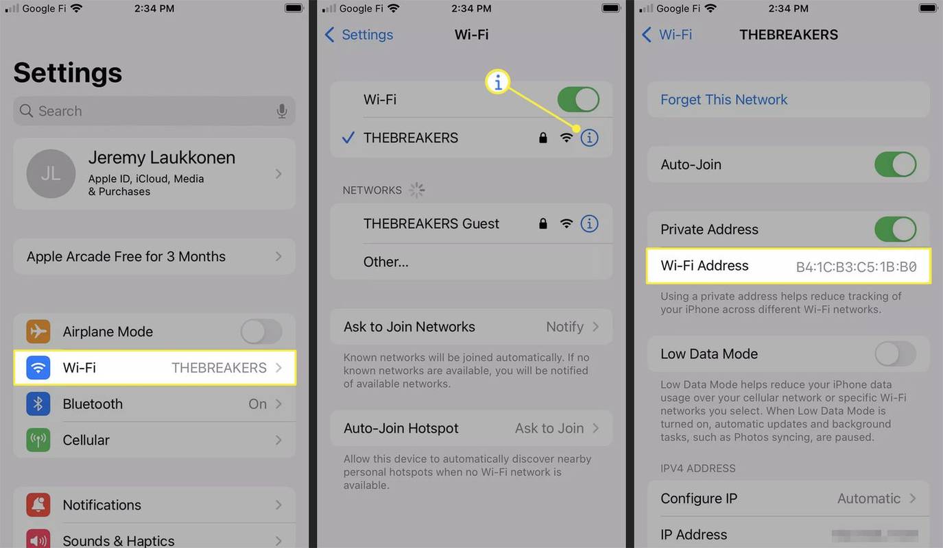 So finden Sie die MAC-Adresse auf einem iPhone