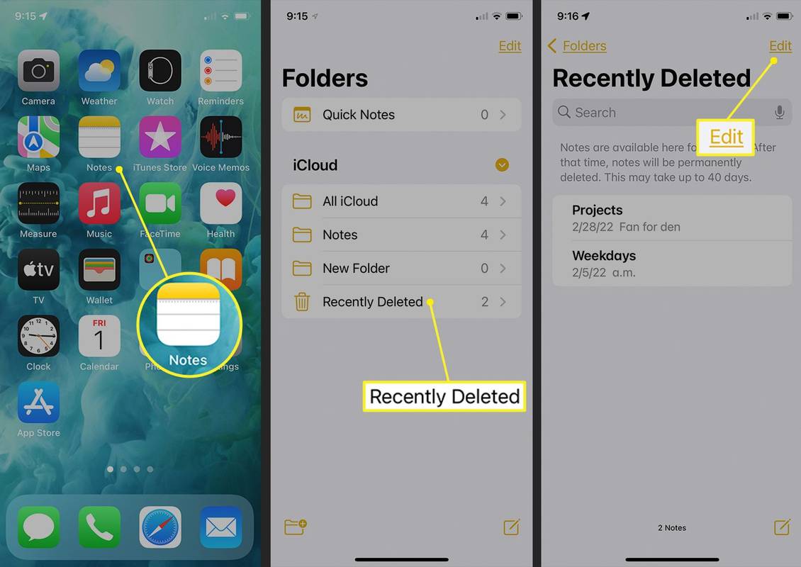 Cum să recuperați notele șterse pe iPhone
