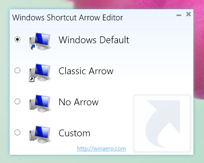 Windows Shortcut Arrow Editor