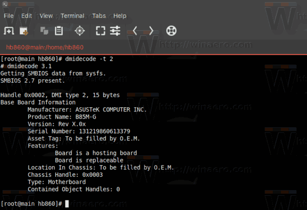 Cari Model Motherboard di Linux