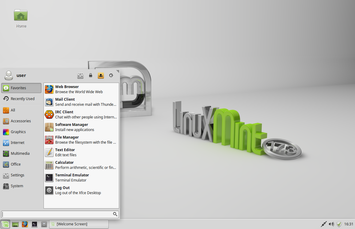 “Tina”라는 이름의 Linux Mint 19.2, Ubuntu 18.04 LTS를 기반으로 사용