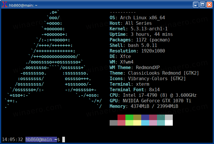 Клавишни комбинации на командния ред на терминала на Linux