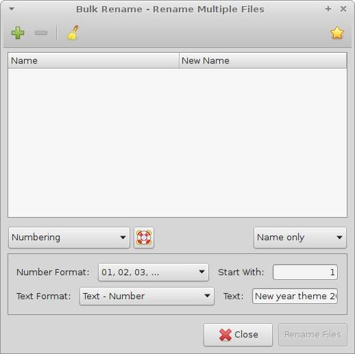 Batch hernoemen van bestanden in Linux Mint