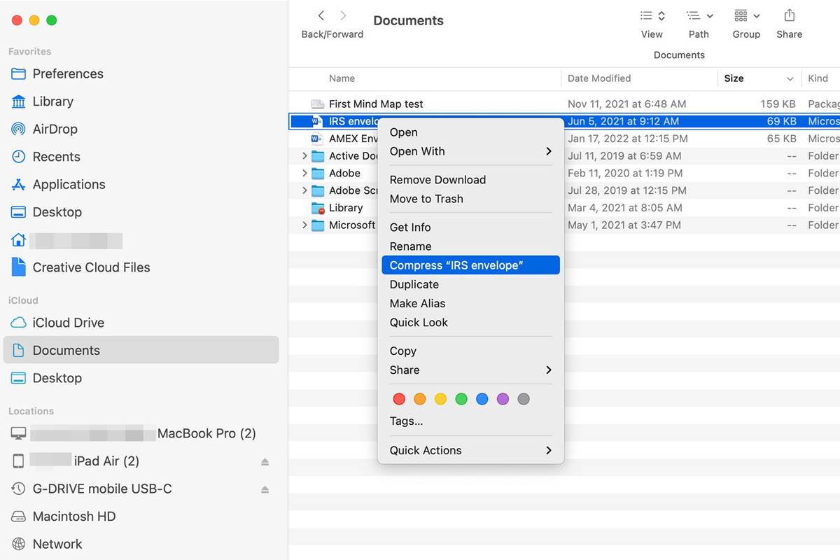 Paano mag-zip at mag-unzip ng mga file at folder sa isang Mac