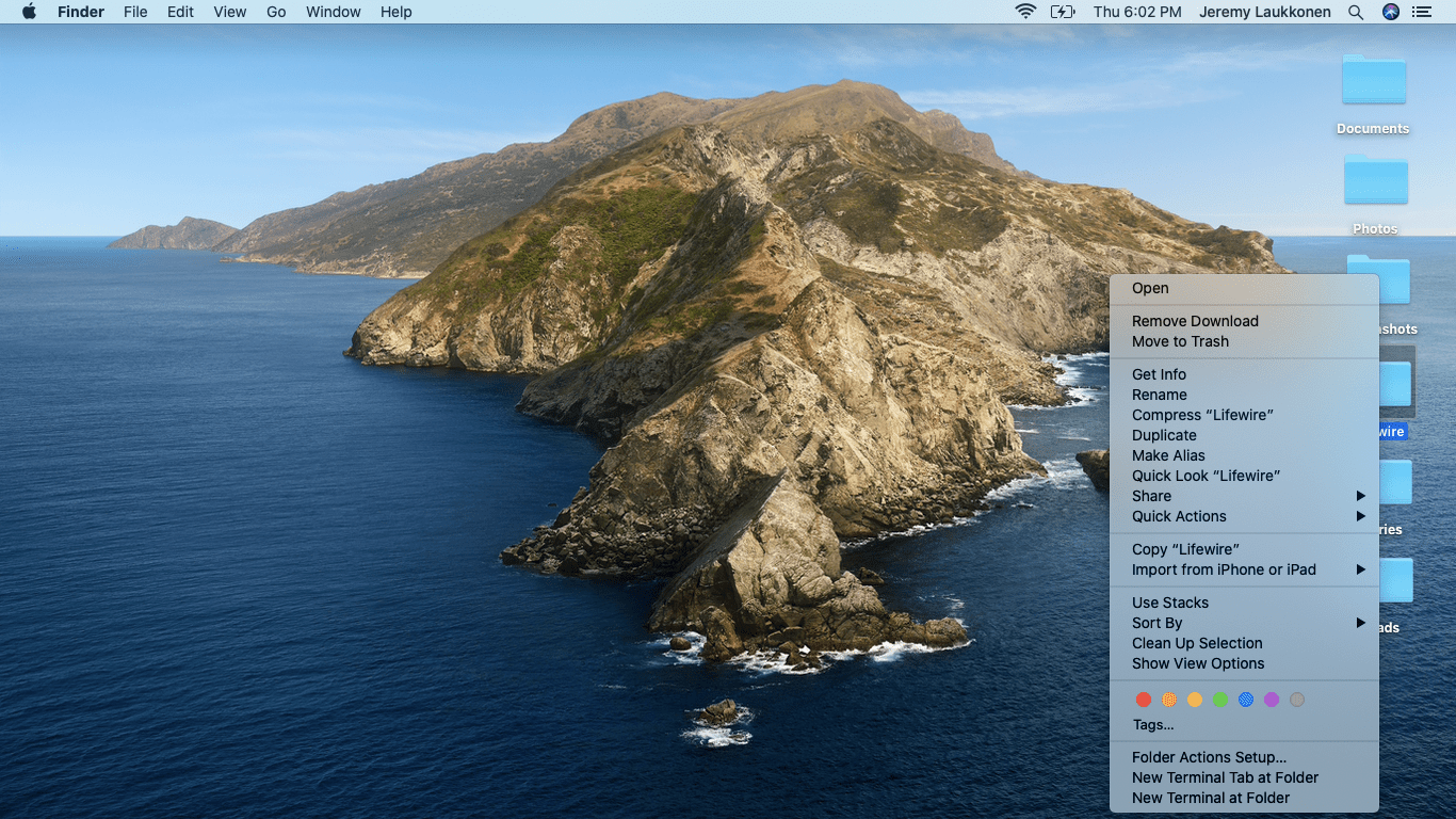 A mappa színének megváltoztatása Mac rendszeren