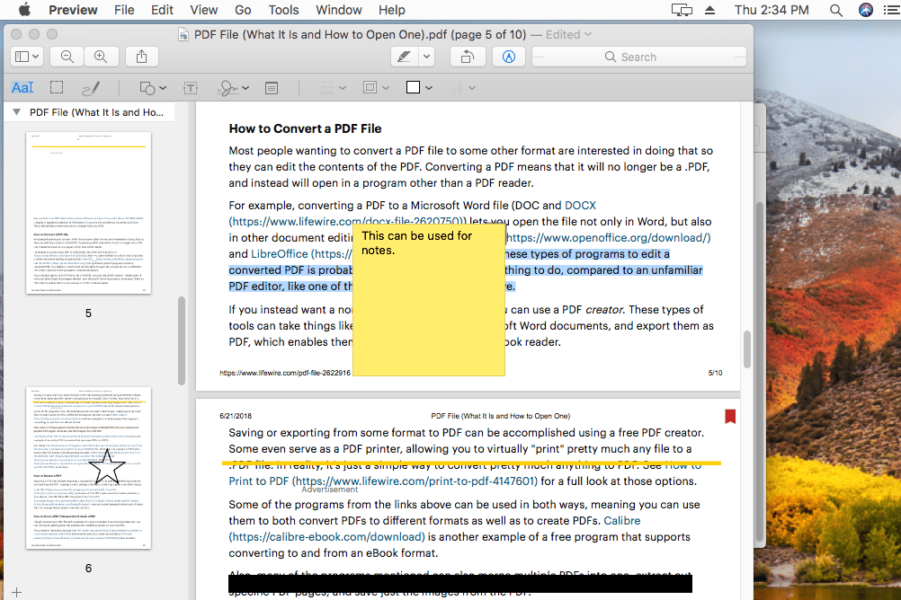 วิธีแก้ไข PDF บน Mac