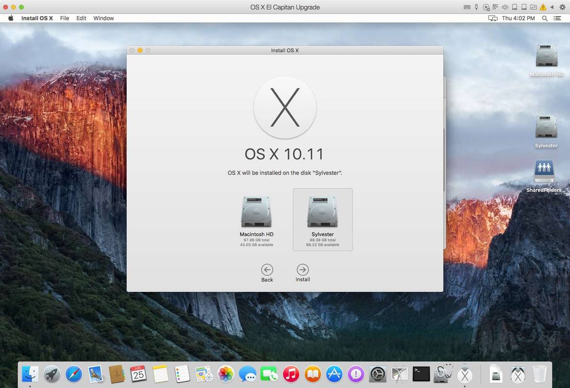 ทำการติดตั้ง OS X El Capitan ใหม่ทั้งหมด (10.11)