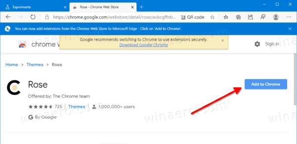 ตอนนี้ Microsoft Edge รองรับธีม Chrome แล้ว
