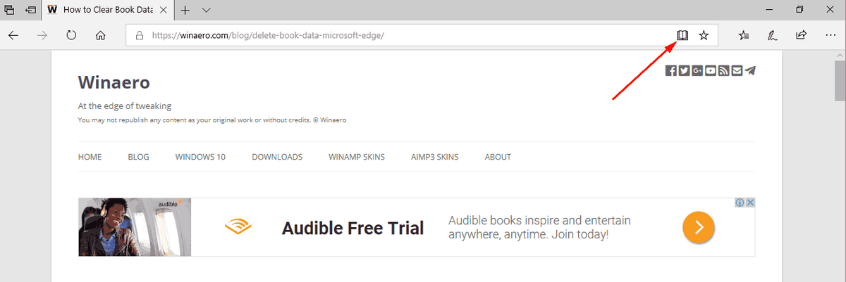 Microsoft Edge'de Okuma Görünümünü Etkinleştir
