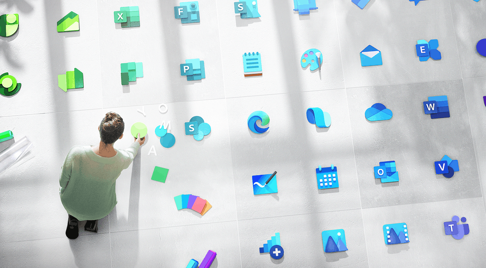 Microsoft muestra un nuevo logotipo de Windows con toneladas de coloridos iconos de aplicaciones