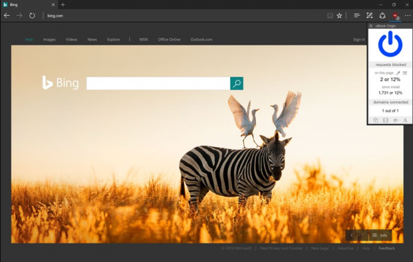 uBlock Origin זמין כעת עבור Microsoft Edge