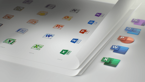 Các biểu tượng Microsoft Office có giao diện mới