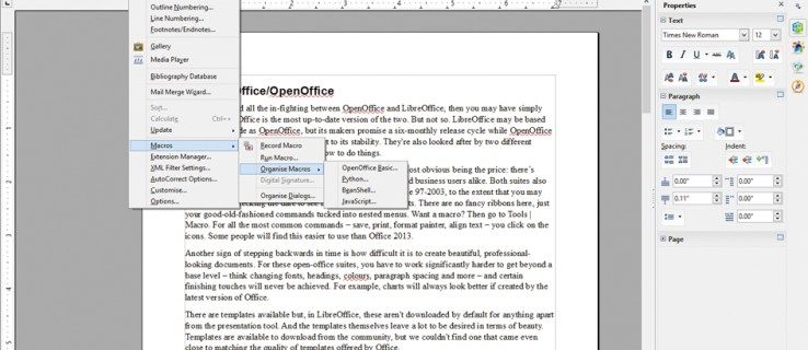 Office 365 versus LibreOffice of OpenOffice