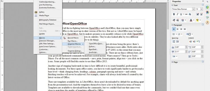Office 365 εναντίον LibreOffice ή OpenOffice