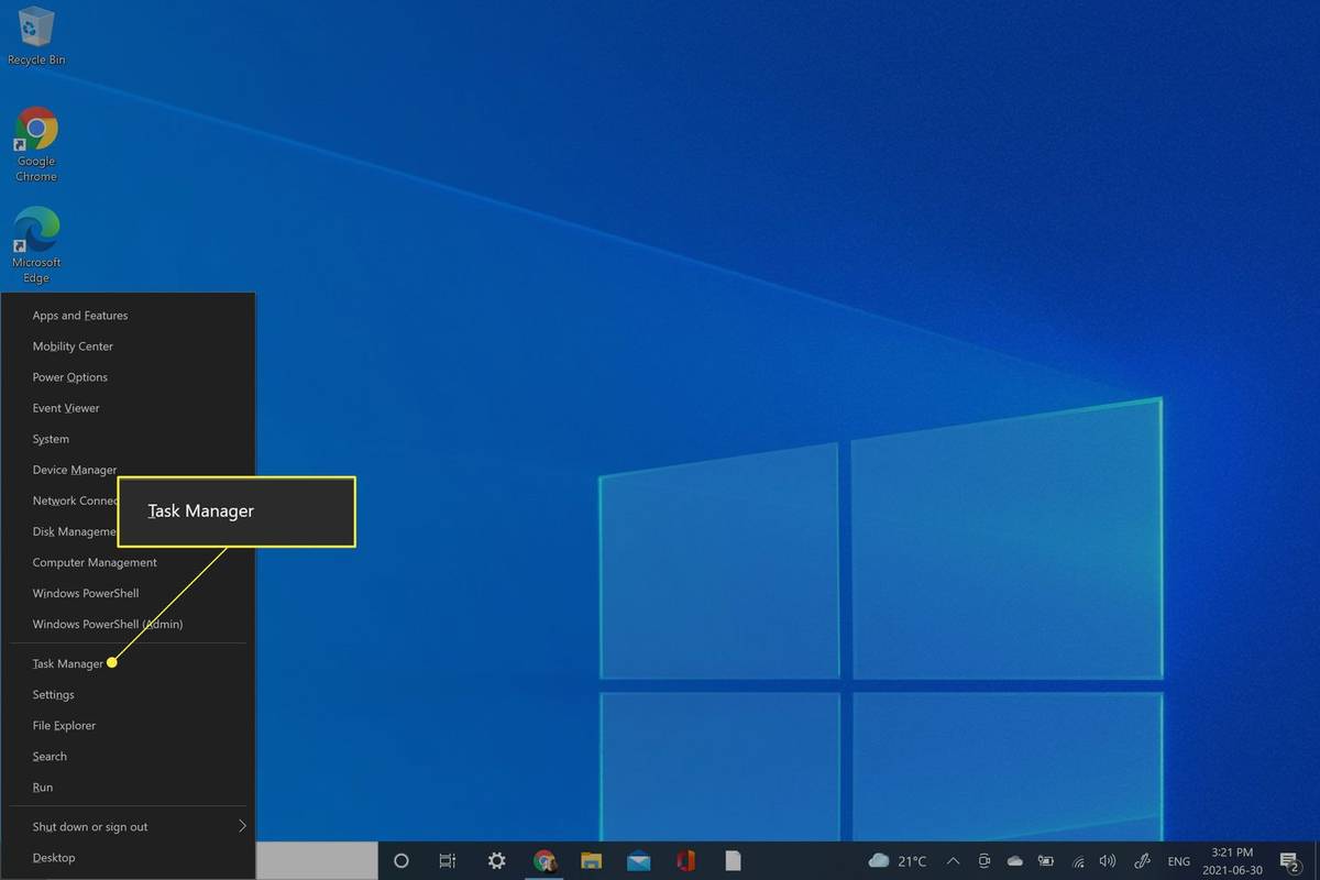 Πώς να ανοίξετε τη Διαχείριση εργασιών στα Windows 10