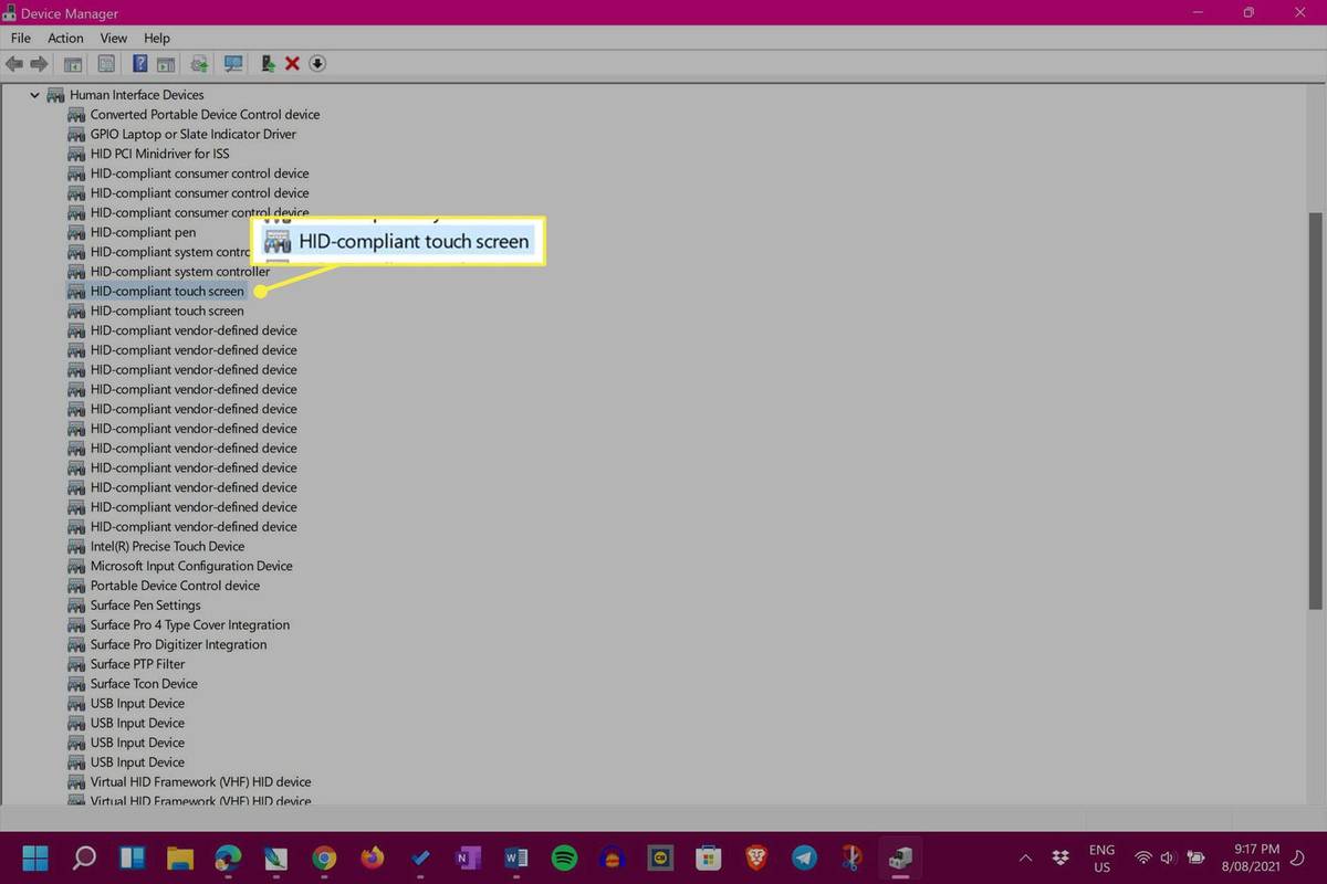 Slik deaktiverer du berøringsskjermen i Windows 11