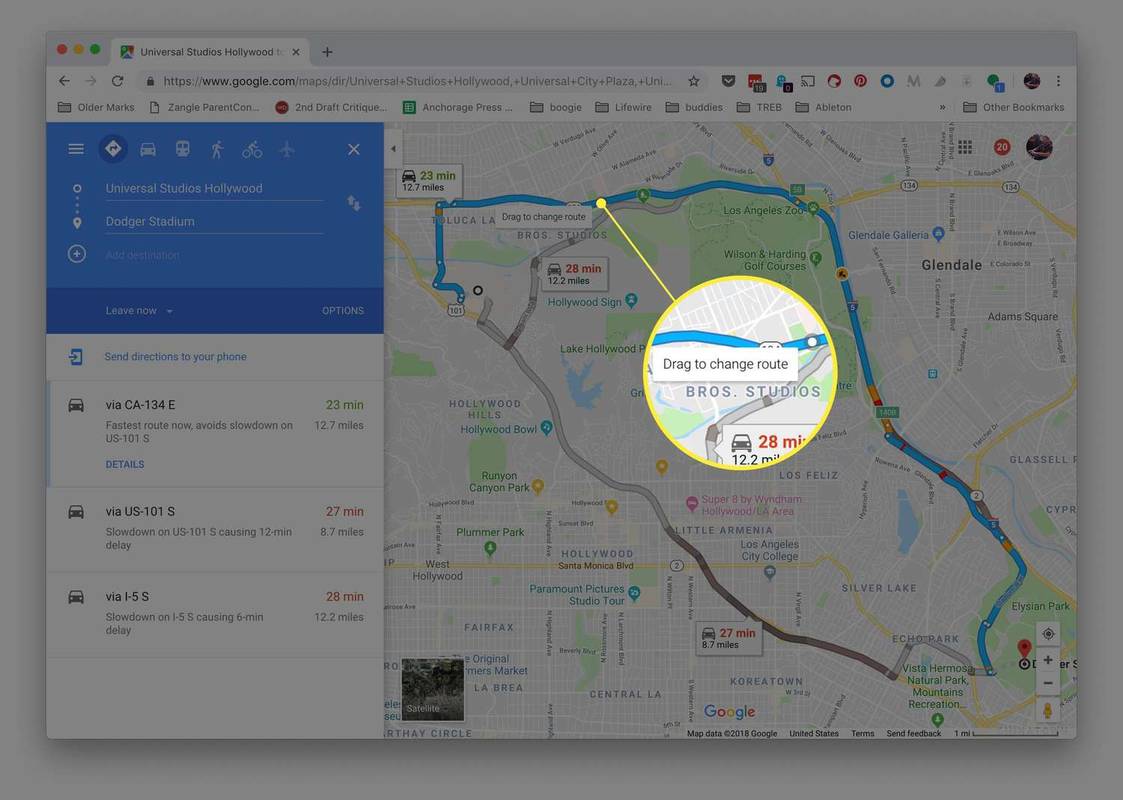 Как да планирате алтернативен маршрут с Google Maps