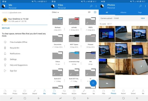 Az OneDrive for Android új megjelenést kap