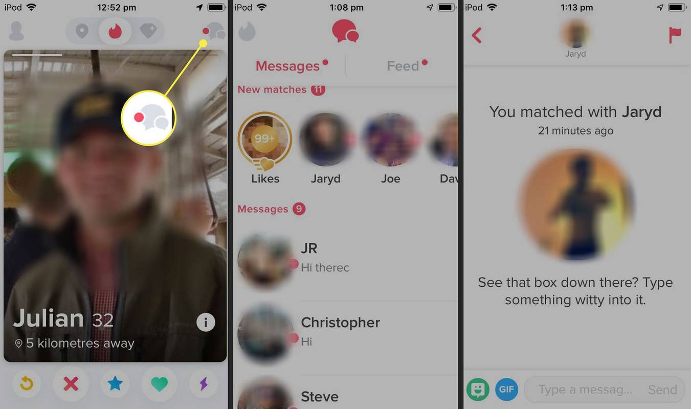 Comment envoyer un message sur Tinder