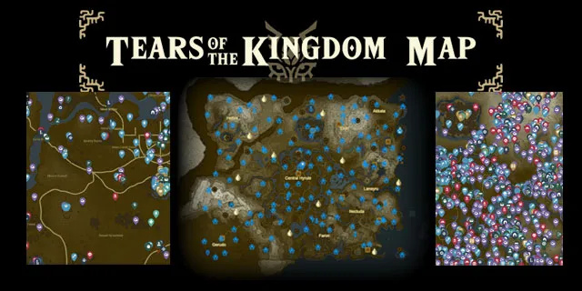 Interaktive Karten von Tears of the Kingdom