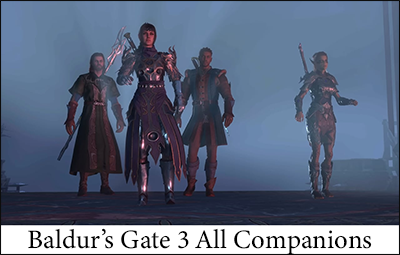 Visi kompanionai Baldur’s Gate 3