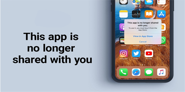 Anleitung zur Fehlerbehebung bei dieser App wird nicht mehr mit Ihnen geteilt