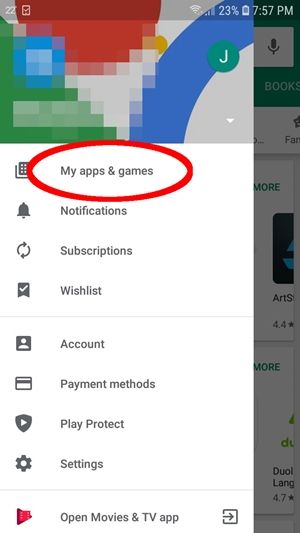 Come vedere le app eliminate di recente su Android