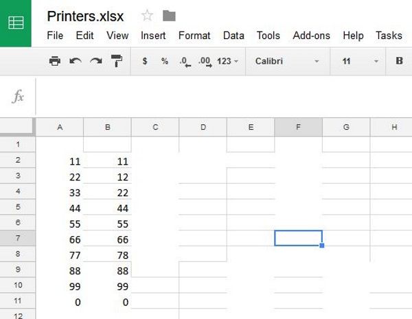 Com es poden comparar les columnes de Fulls de càlcul de Google