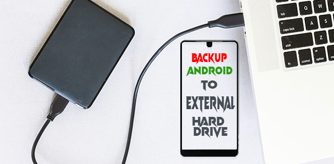 Hoe maak je een back-up van een Android-apparaat naar een externe harde schijf?