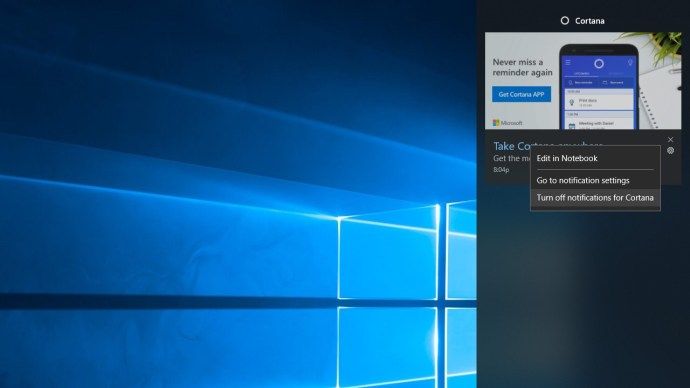Mẹo nhanh: Cách tắt thông báo Cortana trong Windows 10