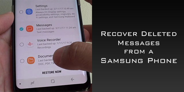 سیمسنگ فون سے حذف شدہ پیغامات کو کیسے بازیافت کریں۔