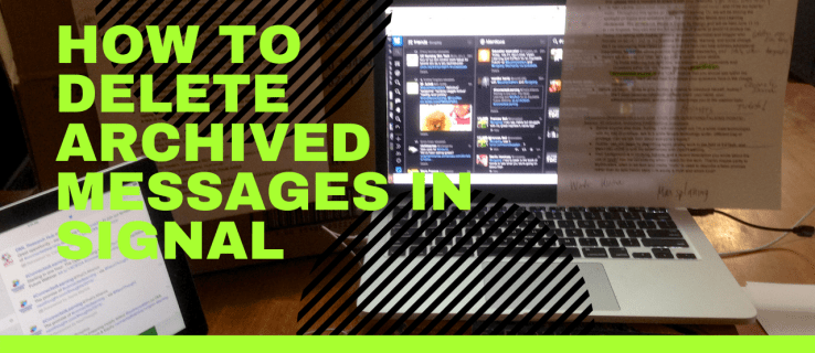 Slik sletter du arkiverte meldinger i signalet