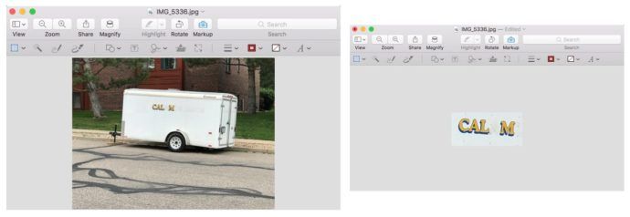 macOS: Képek szerkesztése fordított választással a Mac előnézetében