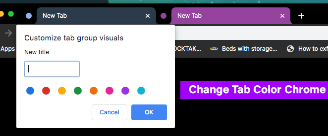 Chromeలో ట్యాబ్ రంగును ఎలా మార్చాలి