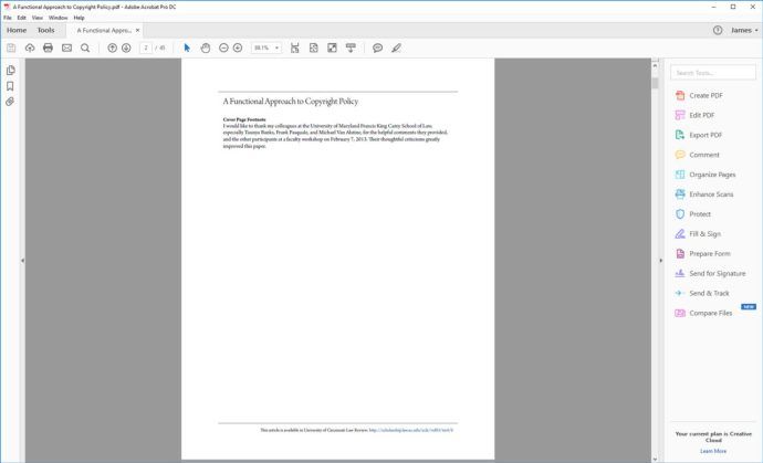 Cách thay đổi chế độ xem mặc định cho tệp PDF trong Adobe Acrobat
