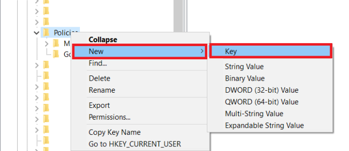   Windows Registry Key