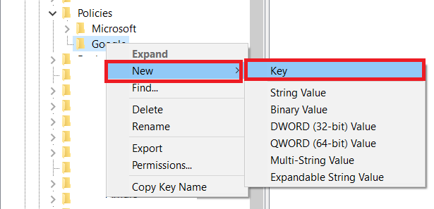   Windows Registry Key 2