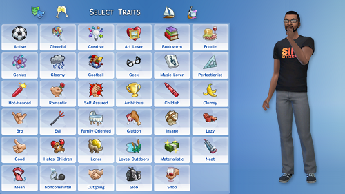   Zmeňte vlastnosti v Sims 4