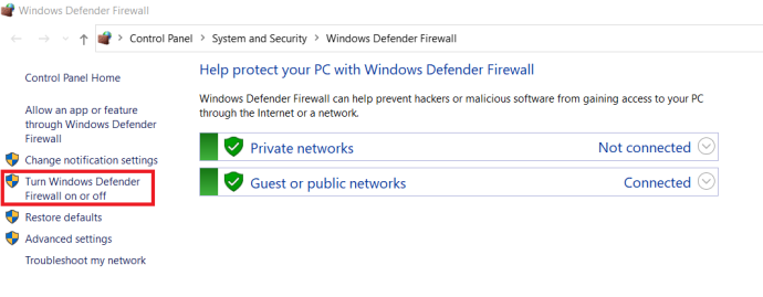   Windows Firewall