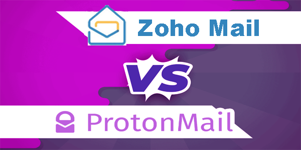 „Zoho Mail“ prieš „ProtonMail“.