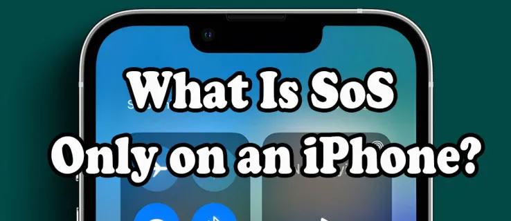 केवल iPhone पर SoS क्या है?