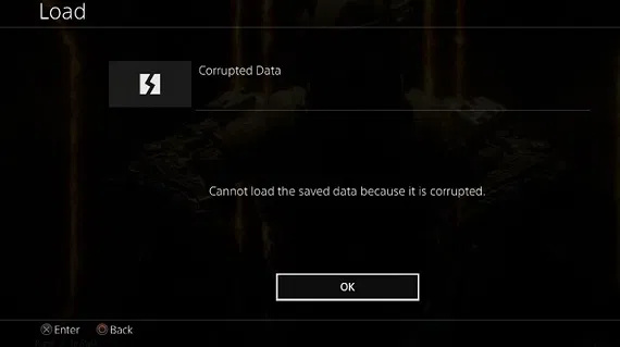 izlabojiet bojātos datus ps4