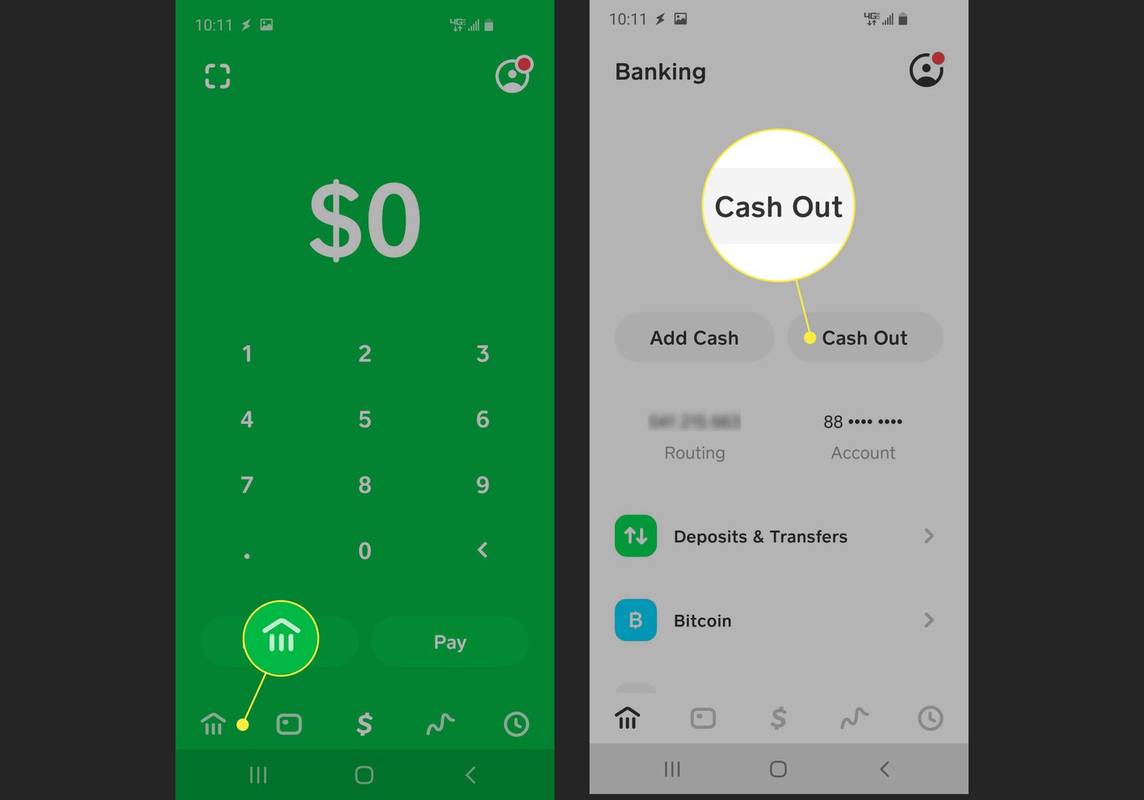 Cash App -tilin poistaminen